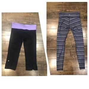 GUC bundle of 2 Lululemon leggings